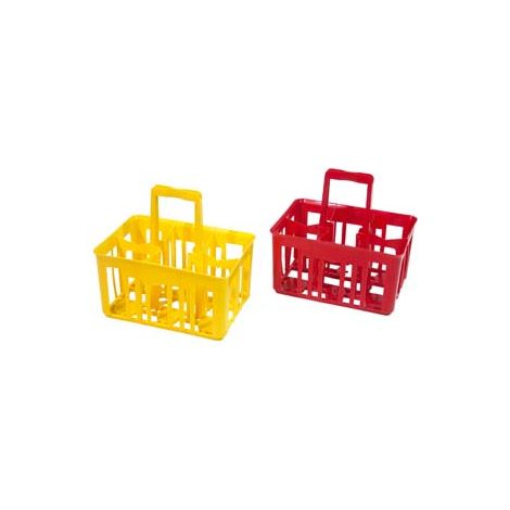 CESTELLO PORTABOTTIGLIE DA LT.1 6 POSTI- - cm.40x30x40h. - 5 pezzi ICS