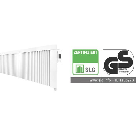 Elektroheizung areo smart base GS niedrige Flächenspeicherheizung 2000 Watt - geprüfte Sicherheit - digitales Thermostat mit LCD-Display von eVARMO (1/5)