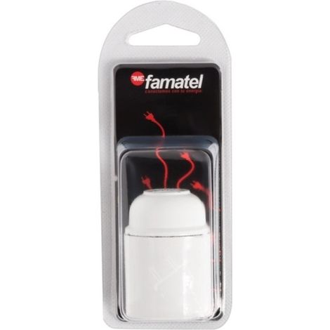 Portalamparas elec 60x147x50 e27 baquel bl famat