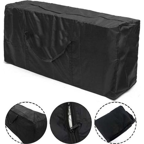 Housse de protection grande taille pour coussins de jardin, sac Oxford 210D étanche avec poignée, parfait pour rangement mobilier extérieur (1/5)