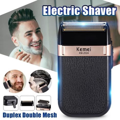 Rasoir électrique 3D USB pour hommes - Kemei KM-2024 (1/4)