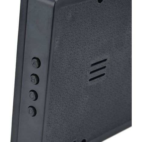 Eosnow Horloge murale numérique LED, calendrier Simple, bureau pour chambres à coucher, chevet, bureau, prise 100-240VEU (1/4)