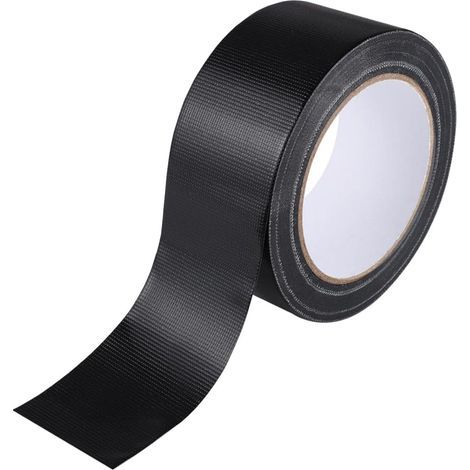 Extra starkes Gewebeband, extrem starkes, wasserfestes Klebeband, 50 m x 30 mm, Schwarz, Schwarzes Klebeband, Reparaturklebeband, Gewebeband zum Reparieren, Befestigen und Abdichten (1/5)