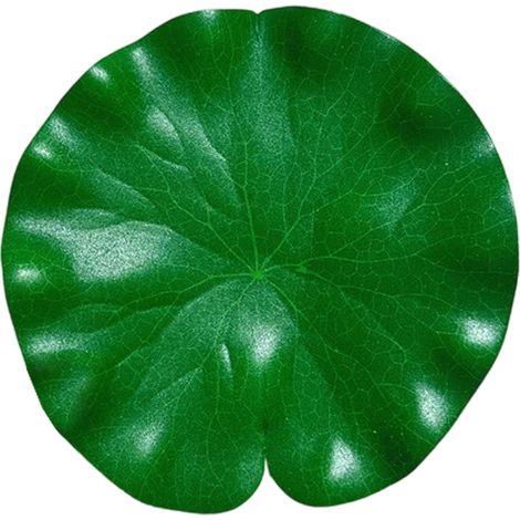10 hojas de loto, material EVA, diseño flotante, decoración para estanques, acuarios y piscinas. (1/5)