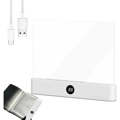 Générique Lampe LED Plate Pour Lecture Rechargeable - 3 (1/5)