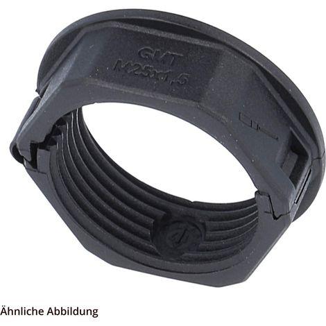 FLEXA Gegenmutter, teilbar M50x1,5 für Verschraubung M50 GMK-Duo Farbe schwarz Schutzart IP54 - 1 Stück (1/3)