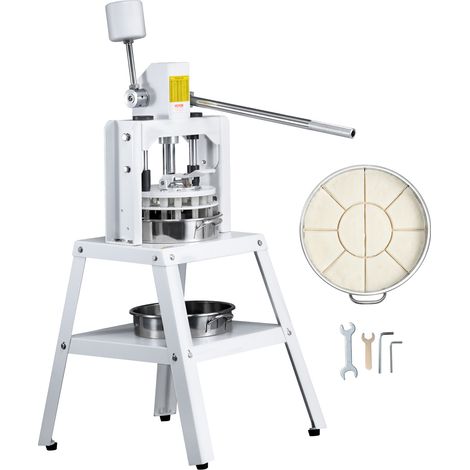 VEVOR Teigteiler 10-teilige manuelle Teigteilermaschine, 120–560 g vertikaler Handpresse-Teigschneider mit Tablett und Klinge aus 304er-Edelstahl, Brotbackautomat für Bäckerei, Restaurant, Gewerbe (1/5)