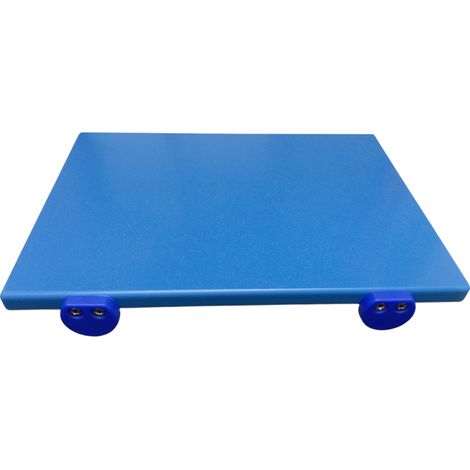 Tagliere da cucina Professionale blu cm 40x30x2 per pesce e prodotti ittici in polietilene Certificato HACCP anticontaminazioni Alimentare antibatterico Con Fermi Inox