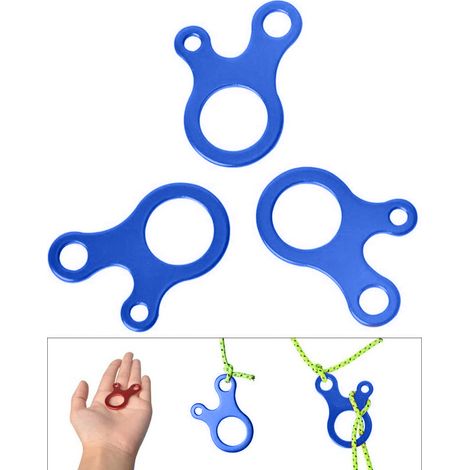 Tensionneur De Corde En Alliage D Aluminium - Pour Toile De Tente Et Cordes De Fixation - Camping Randonnée Extérieur - Lot De 4 (1/5)