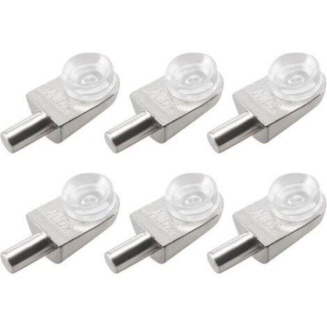 FENOPLASTICATaquets Muraux pour Étagères en Verre – 20 Pièces, Support en Alliage de Zinc avec Ventouse (1/4)