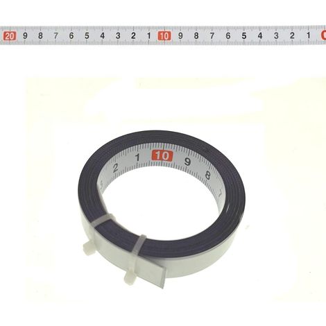 Mètre ruban autocollant de 3 m, de droite à gauche, en acier, 3 m, mètre ruban métrique avec autocollant à l'arrière, règle de mesure flexible (1/5)