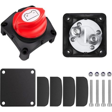 Coupe Circuit Batterie coupe batterie 1-2-Both-OFF, Master Switch batterie 275A interrupteurs de batterie pour Yacht Bateau Cami (1/5)
