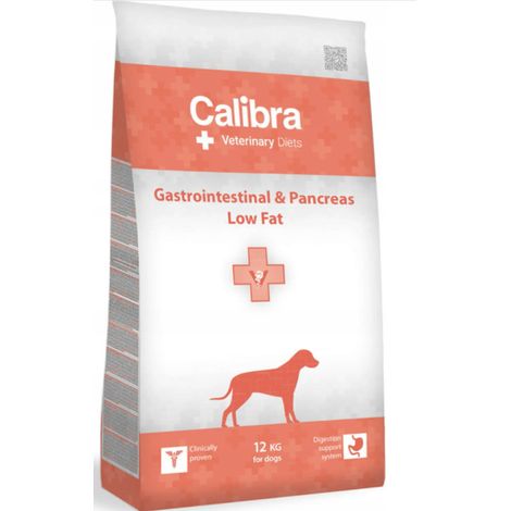 Croquettes pour chien CALIBRA Gastro-intestinales et pancréatiques Faibles en matières grasses 12 kg (1/2)