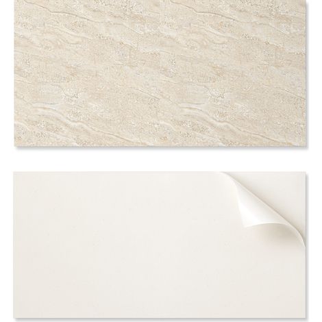 Panel autoadhesivo estampado - Perfecto para la cocina. 100 x 50 cm. Dise帽o de piedra natural.