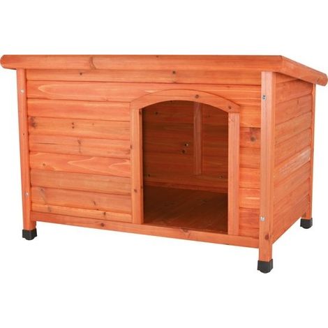 Natura niche pour chiens classic à toit plat M-L: 104 × 72 × 68 cm, brun (1/5)
