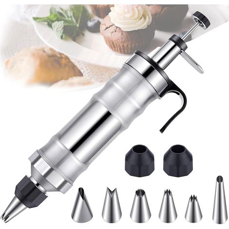 Seringue à gâteau en acier inoxydable