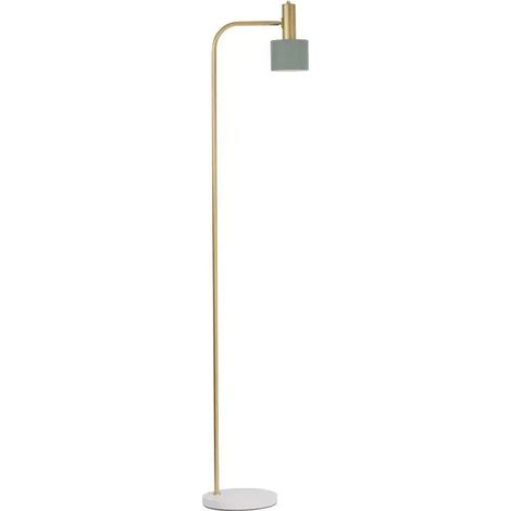 [GEBRAUCHT] B-Ware Nova Luce Stehlampe Standleuchte Paz E27 Led Gold Mint Lampenschirm Metall 165cm