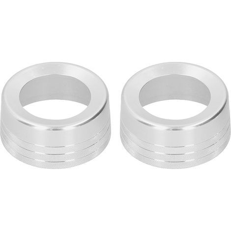 2 boutons rotatifs en alliage d'aluminium pour climatisation, garniture de commutateur, compatible Tundra 2014-2018 (1/5)
