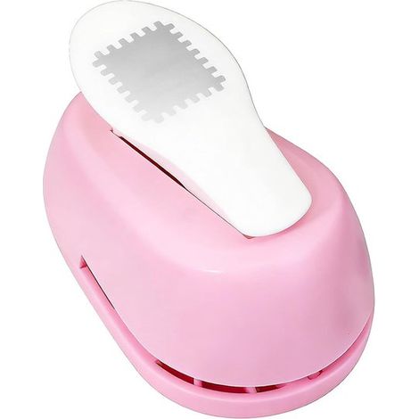 Perforatrice à papier - 2 x 2 cm - Rose - Idéale pour les projets créatifs, les enveloppes et les étiquettes - Perforatrice créative - Loisirs créatifs (1/5)