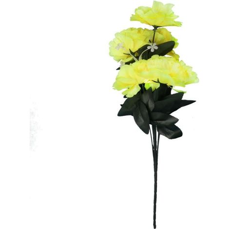 Strauß aus 9 gelben Nelken, 54 cm (1/3)