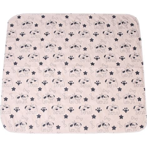 Tapis de lit imperméable réutilisable pour chiot, chien, chat, pipi, tapis d'urine pour animaux de compagnie, 70 x 80 cm (1/5)