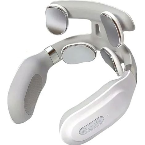 Appareil de massage pour le cou, design à quatre têtes, masseur électrique chauffant pour cervicales, vibration légère, so (1/5)