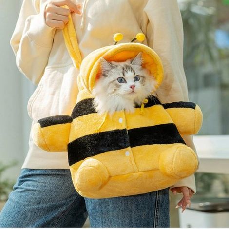 Haustierrucksack Verstellbarer Reiserucksack mit Vorwärtsbewegung für Katzen und Hunde, mit Beinöffnungen für bequemes Reisen, Wandern und Campin (1/4)