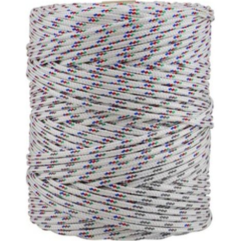 Corda intrecciata in polipropilene 200m - 5mm x 200m tricolore, ACCUMASTER.