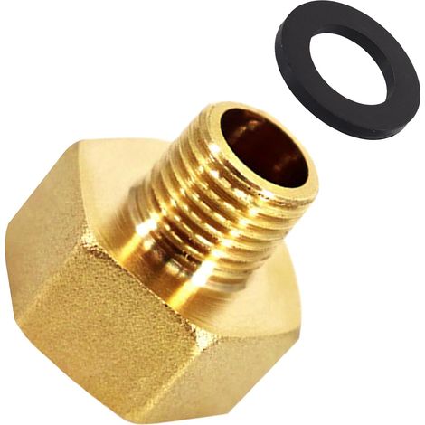 Adaptateur de gaz 1/2" vers 1/4", adaptateur de tuyau de gaz, adaptateur de bouteille de gaz pour bouteilles européennes, camping, barbecue, camping-car (1/5)