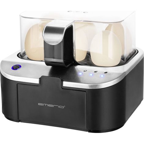 [NEUWERTIG] B-Ware Emerio Eb 123177.12 Eierkocher Bpa Frei Schwarz Edelstahl Kleinküchengerät