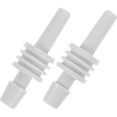 Einzelschlauch Manschettenverbinder 2er Pack Weiß 4,6mm ABS Anschlussstück für, geeignet für den Heim und Klinikgebrauch (1/5)