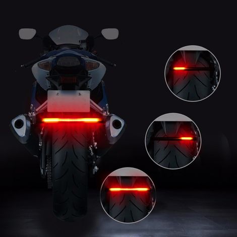 Bande lumineuse LED 48SMD pour moto, pour feu arrière, feu stop et clignotants. (1/5)
