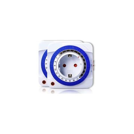 Lot de 2 prises minuterie mécaniques, ignifuges, pour charge de téléphone et véhicule électrique – (1/5)