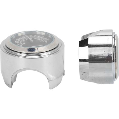 Thermomètre de guidon de moto 22-25 mm, horloge, accessoire de mesure de température pour moto, noir (1/5)