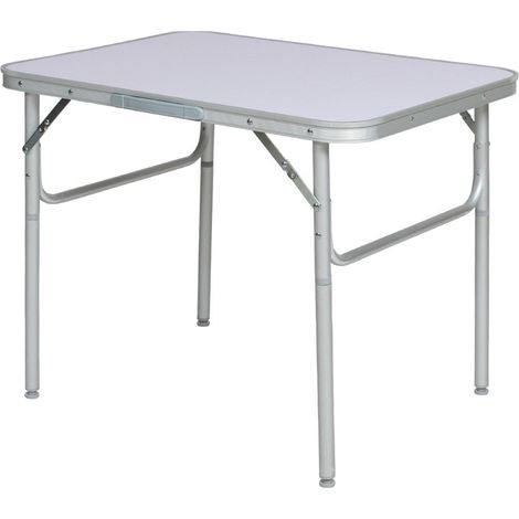 Mesa plegable de aluminio para camping jardín picnic 75 x 55 cm 2008032 (1/4)
