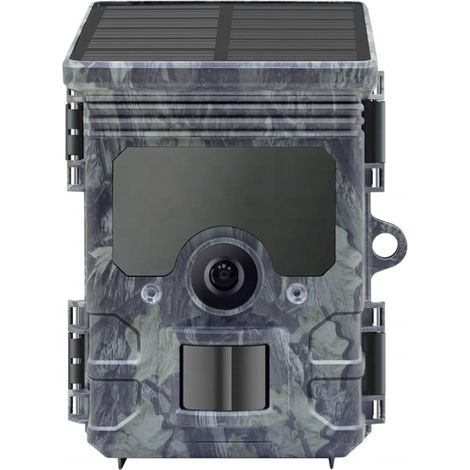 Caméra Faune Sauvage Caméra De Suivi des Sentiers La Faune À Énergie Solaire, Wi-FI 4K, 112mp, Pièges Photos, avec Batterie Li 5200mAh, for Chasse Et Sécurité Maison Surveillance Fiable Précise (1/5)