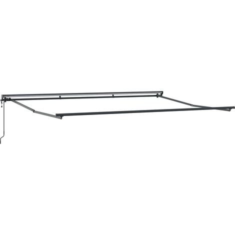 Struttura della tenda elettrica retrattile Antracite 4 × 3,5 m vidaXL