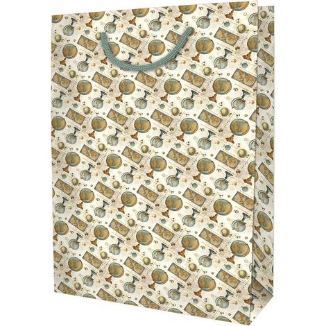 Bolsa decorativa con forma de globo terráqueo, tamaño mediano.