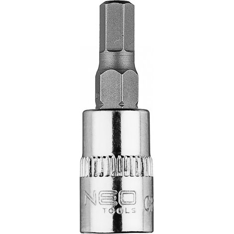 Embout hexagonal H5 sur douille 1/4", court, 37 mm (1/5)