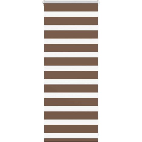 Doppelrollo Braun 60x100 cm Stoffbreite 55,9 cm Polyester