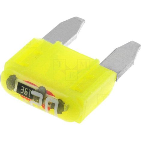 Mini Fusible 20A 12VDC 10.9mm MINI avec LED x10
