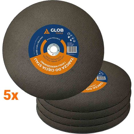 Disco de corte de acero GLOB TOOLS 355x3,0x25,4mm (1/5)
