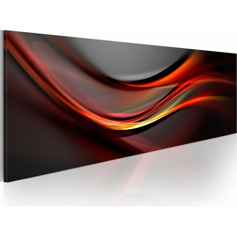Tableau marée ambrée - 135 x 45 cm (1/4)