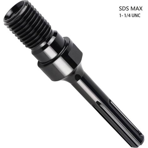 Adattatore SDS MAX per carotatrice – punta diamantata da 190 mm – filettatura UNC da 1-1/4" – acciaio di alta qualità per materiali duri (1/5)