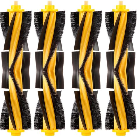 4 piezas de repuesto para cepillos de rodillo y cepillos principales para aspiradora robot Ecovacs DEEBOT OZMO 920 950 T8 AIVI Max T9 T5 N5 N7 N8+ N8 Pro DX55 DX93 DJ65