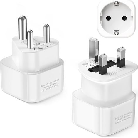 Adaptateur de Voyage Sri Lanka Prise Type D et Type G pour Maldives Sri Lanka Tanzanie Zanzibar Ghana Prise de Voyage