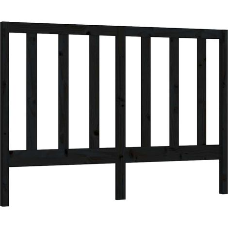 Maison Exclusive - Cabecero de cama madera maciza de pino negro 1 (1/5)