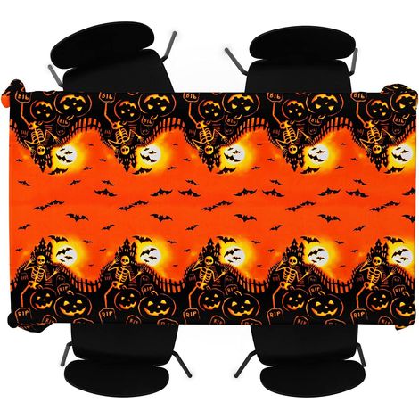 Nappe d'Halloween, nappe en plastique pour 2 pièces différentes (1/5)