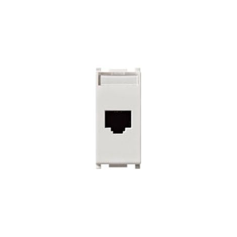 14338.8 Prise RJ45 Netsafe Cat5E UTP Blanc Plat