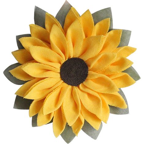 Couronne de tournesols en tissu, décoration de porte pour Thanksgiving, décoration murale à suspendre, 10 cm